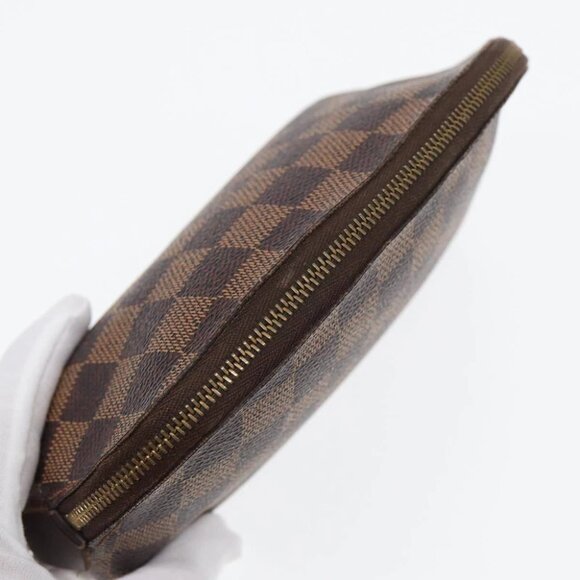 LOUIS VUITTON Damier Ebene Pochette Cosmetic PM Pouch N47516 LV Auth 82976 - Picture 8 of 14